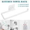 Kitchen Paper Roll Holder Towel Hanger Rack Bar Cabinet Rag Hanging Holder Bathroom Organizer Shelf Toilet Paper Holders