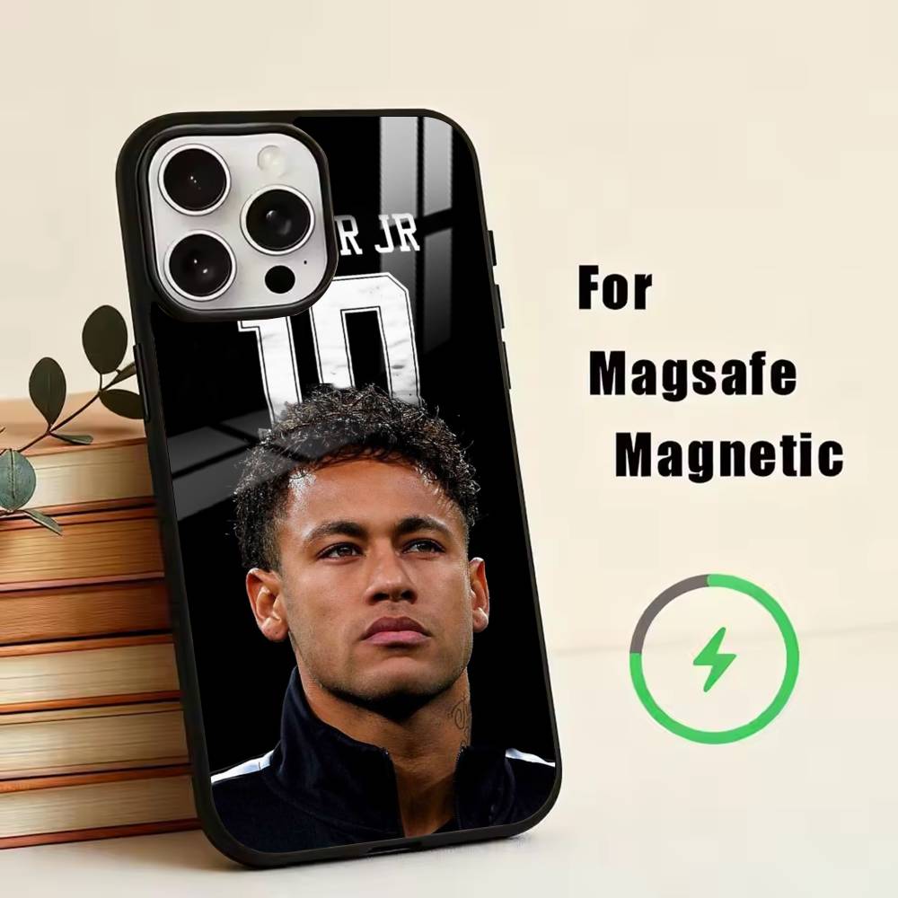 F-Футбол N-Неймар 10 Чехол для телефона для iPhone17,16,15,14,13,12,11 Plus,Pro Магнитный с Magsafe Беспроводная зарядка