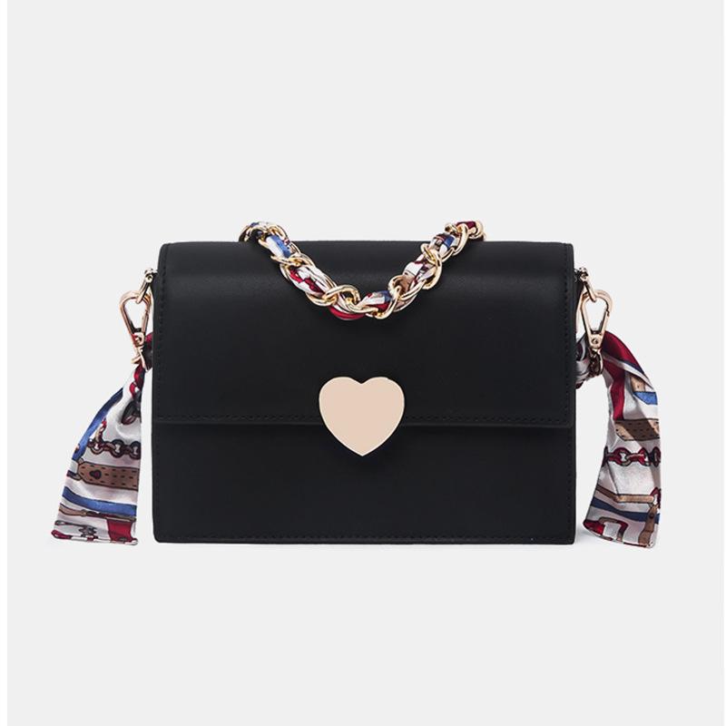 Сумка-сумка, новинка 2023, модная цепочка для отдыха, маленькая квадратная сумка, кожаный диагональный шарф на одно плечо, сумка Love Bag