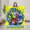 Inside Out 2 Cartoon  Blanket  Travel Office Flannel Throw Blanket For Outdoor Super Warm Custom Quality Bedspread