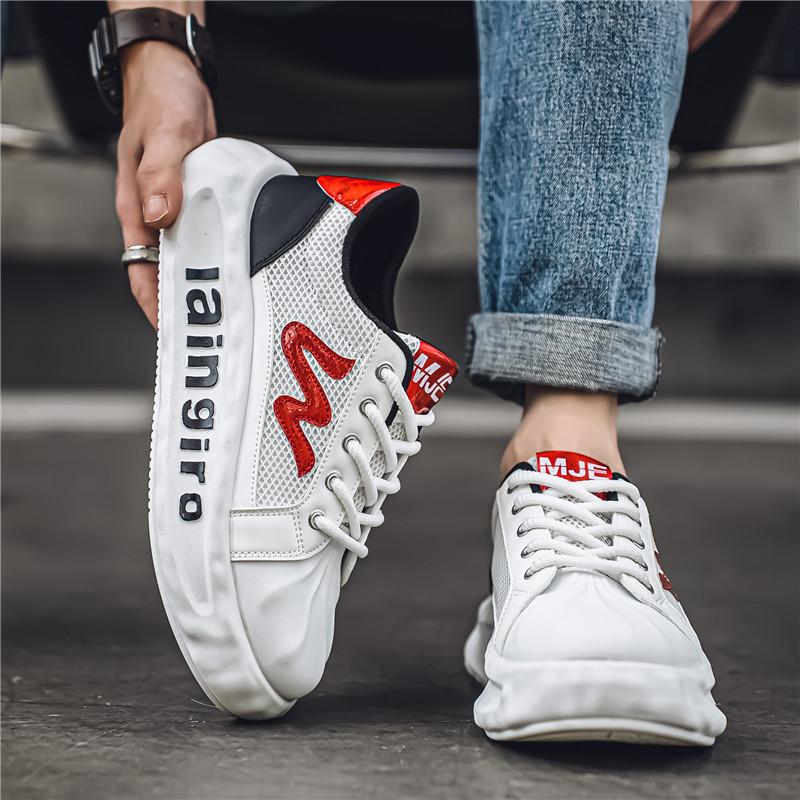 Дышащие папины кроссовки на весну и осень, повседневная обувь, спортивная модная обувь на толстой подошве со скрытым каблуком