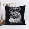 BLACK S-SABBATH Pillow Case Double-Sided Printing Cushion Cover 45x45 Decorative Cushions Sofa Home Decor Soft Pillowcase