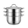 Desland Langyue 28 см 3-ярусная пароварка из нержавеющей стали