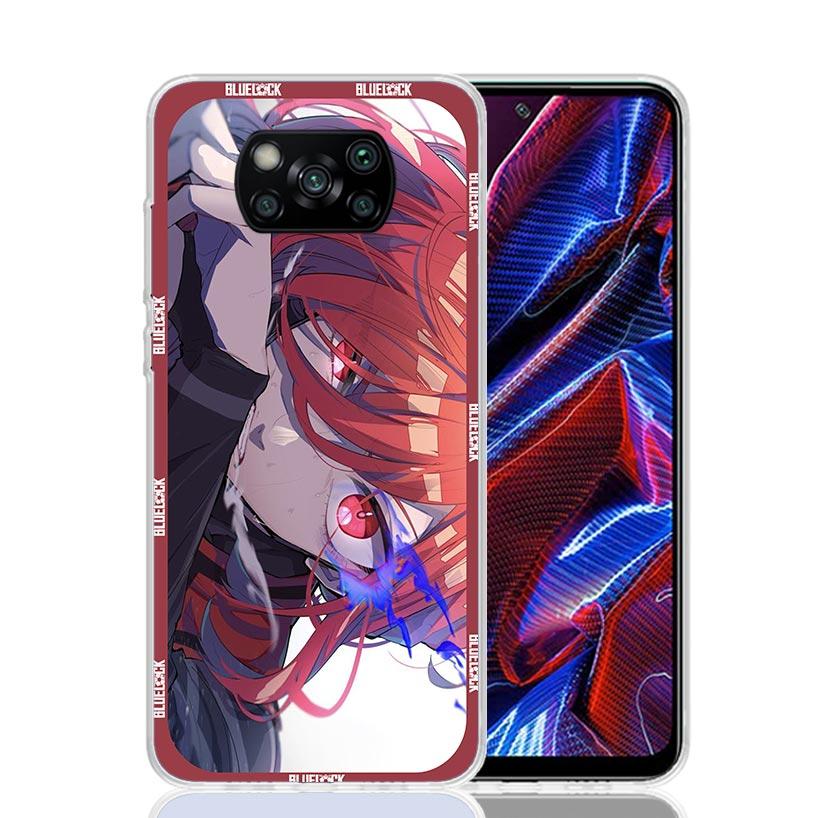Чехол для телефона Football Anime Blue Lock для Xiaomi Poco X7 X6 X5 Pro F7 Ultra Redmi 15C 15 13 13C 12 12C 10 10A 10C 9 9A 9C 9T