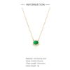 Trendy S925 Sterling Silver Fashion Egg-Shaped Zircon Pendant Exquisite Exquisite Collarbone Chain Necklace
