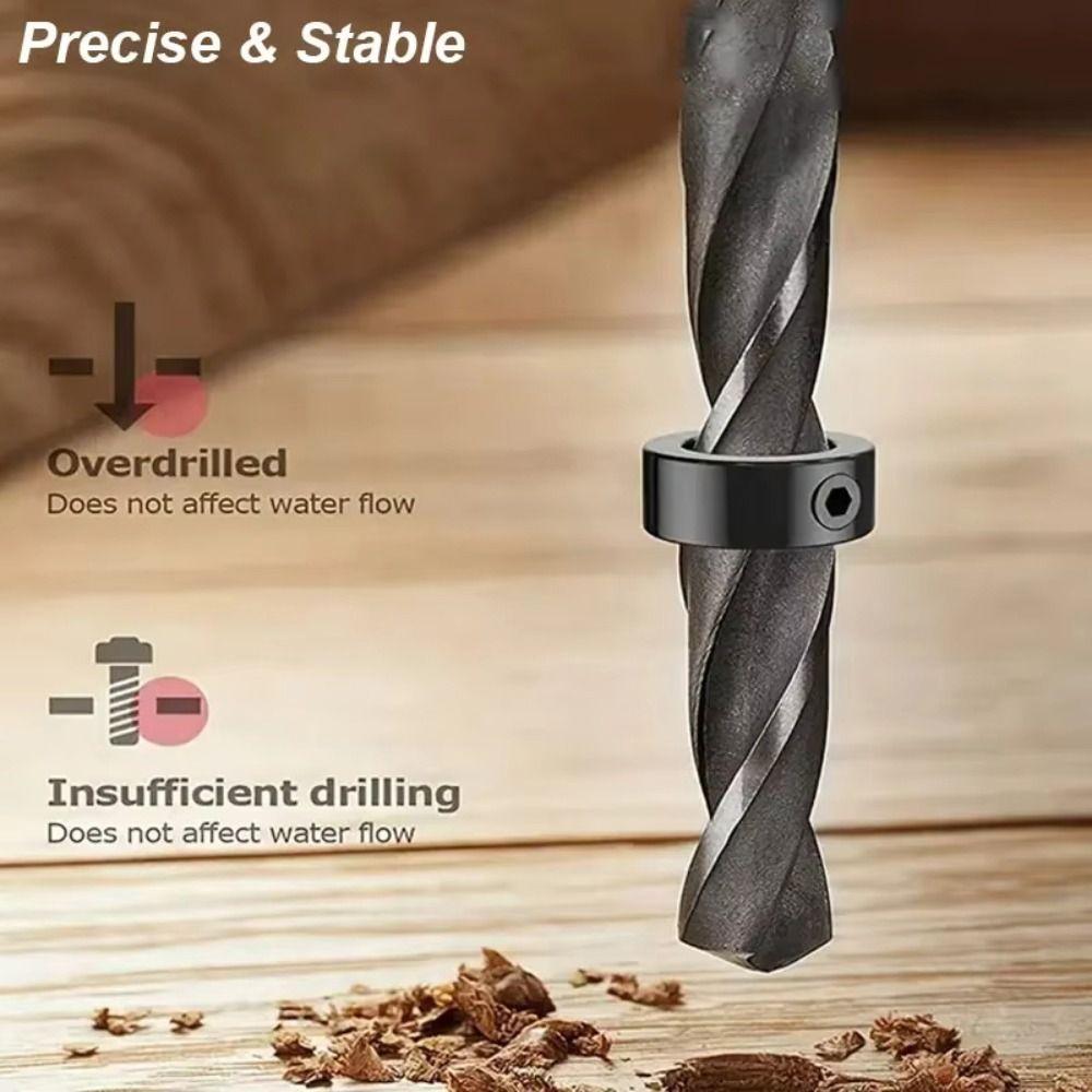 3-16mm Drill Bit Limiter with Hex Wrench Bit Positioner Drill Stoper Collar Set  Woodwork Tools