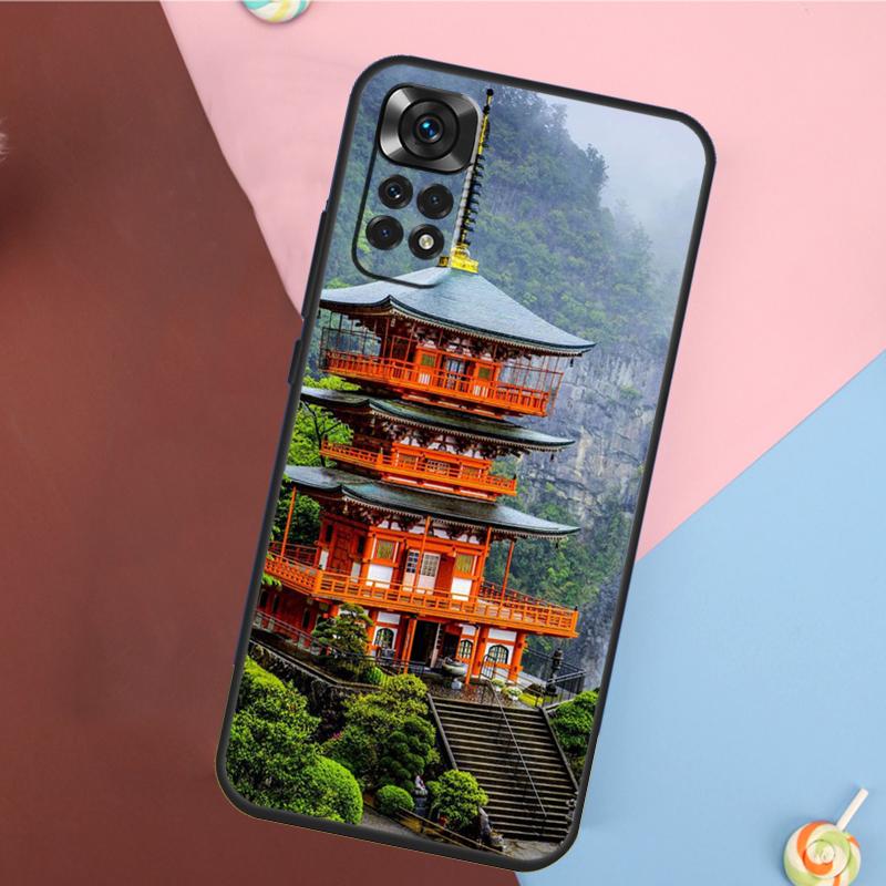 Японский храм Киото Чехол для Xiaomi Redmi Note 13 Pro 14 12 11 9 10 9S 10S 11S 12S Redmi 14C 10C 12C 13C Чехол