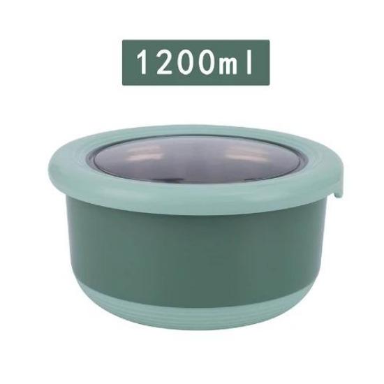 Коробка для хранения свежих продуктов из нержавеющей стали, герметичная миска для еды, не допускающая ожогов, с крышкой, кухонная герметичная миска для еды, коробка для хранения свежих продуктов