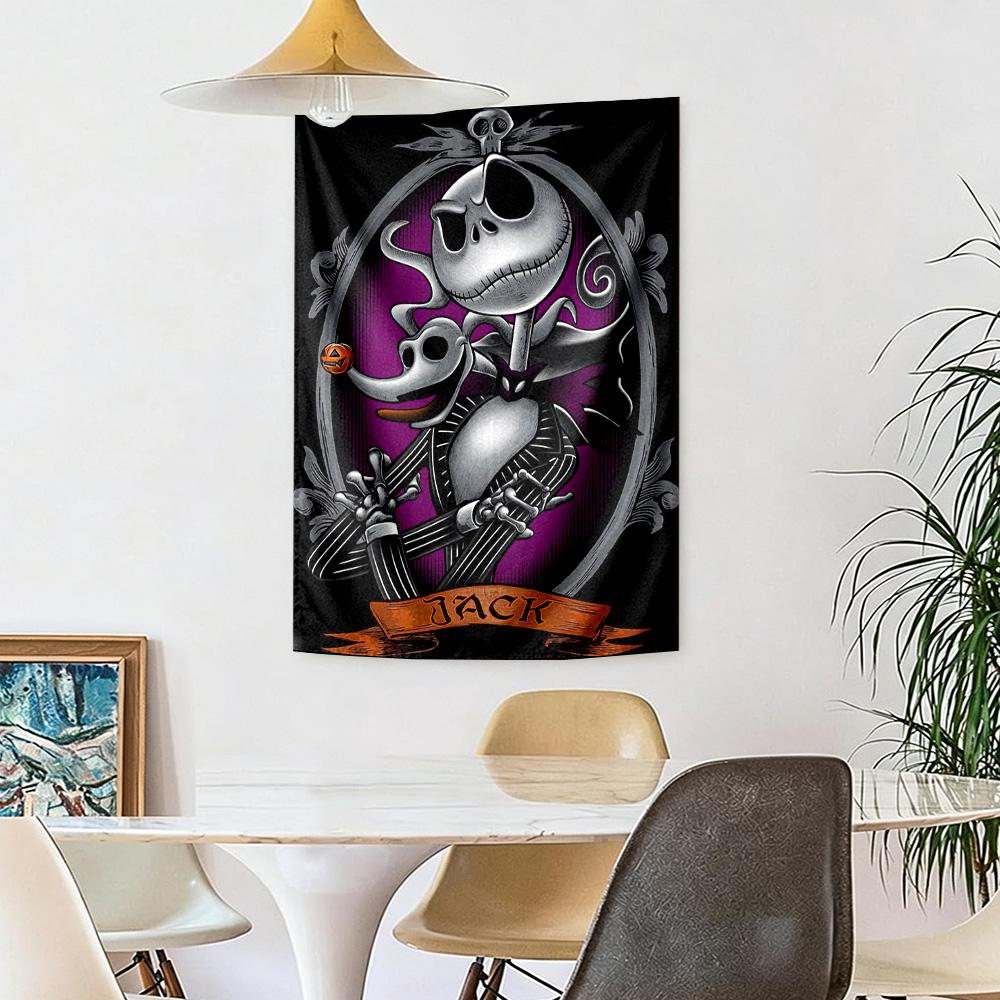 Christmas Nightmare Wall Decor Tapestry Art For Pet Memorial Birthdaywedding Party Backdrop Family Gift
