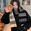 Red high-end scarf women's winter 1116 new Korean version versatile scarf neck protection shawl dual-purpose warm and cold protection