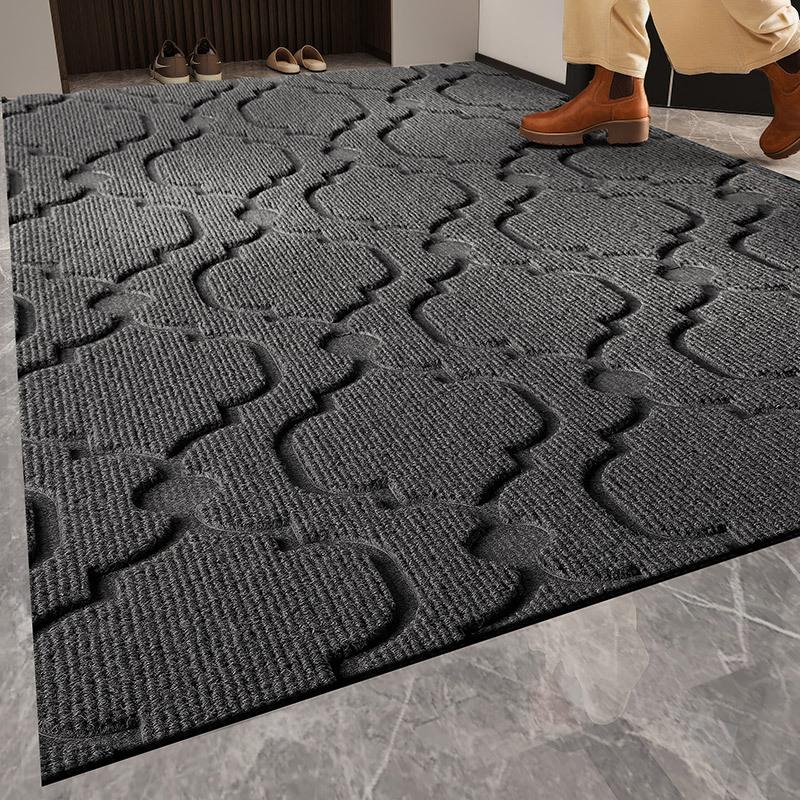 Высококачественный красный коврик для пола виллы, дверной коврик, утолщенный уличный нескользящий коврик для входа в дом