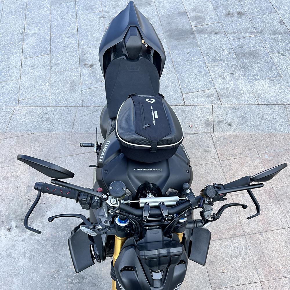 Для DUCATI Monster 696 796 1100 Сумка на бак Мотоциклетные седельные сумки Крепление-кольцо Топливный верхний кофр Фланец с быстрой фиксацией
