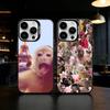 Абстрактная обезьяна Смешной чехол для телефона для iPhone 17,16,15,14,13,12,11,Pro Max,Plus Конфетный серебристый чехол