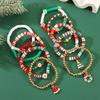 2 PC/3 PC/5 PC Letter Handmade Bead Stacked Christmas Xmas Gift Party Decor Soft Ceramic Bracelet Set