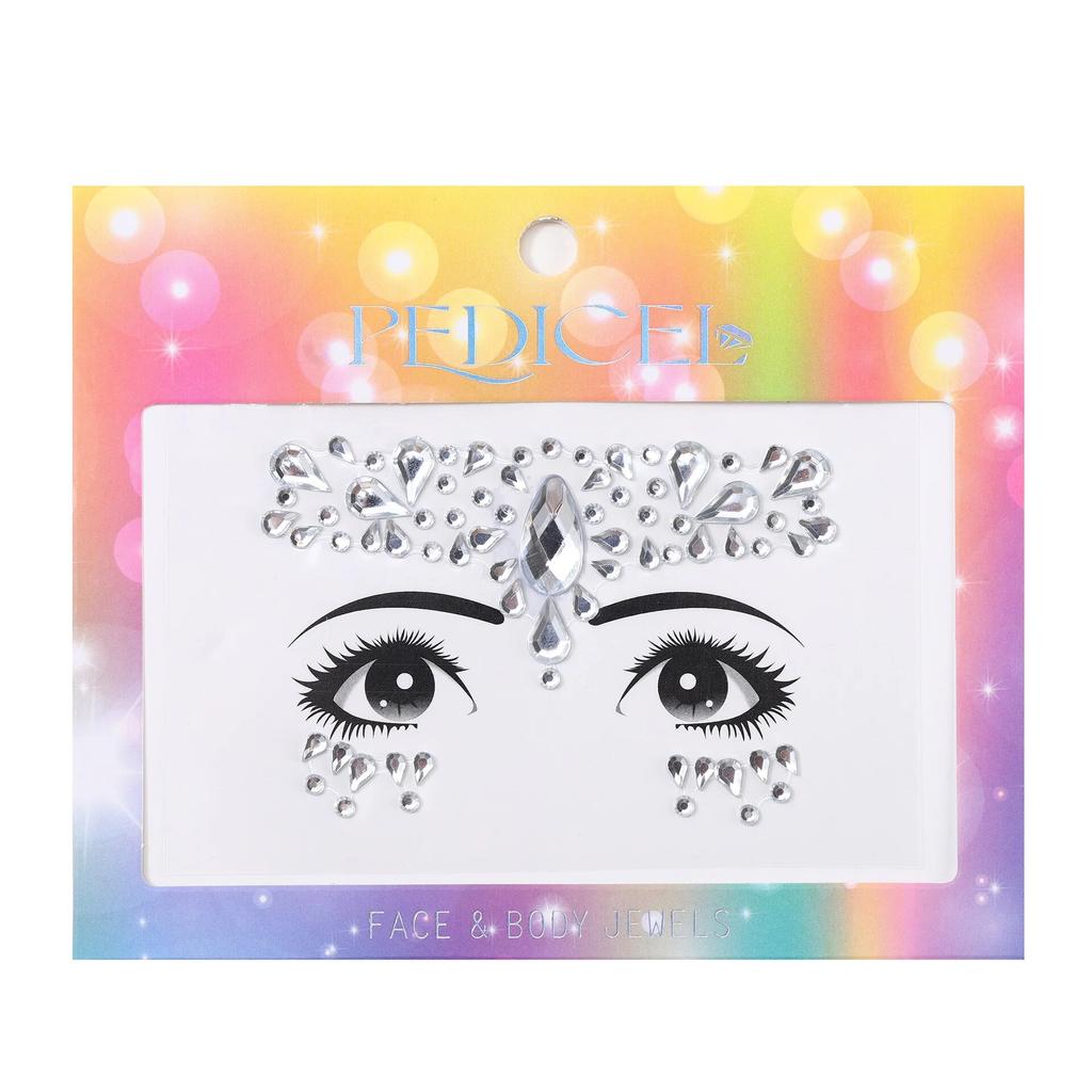 Colourful Kids Makeup Face Stickers Crystal Diamonds Gemstones Girls Women Holiday Glitter Party Self Adhesive Eye Face Tattoos