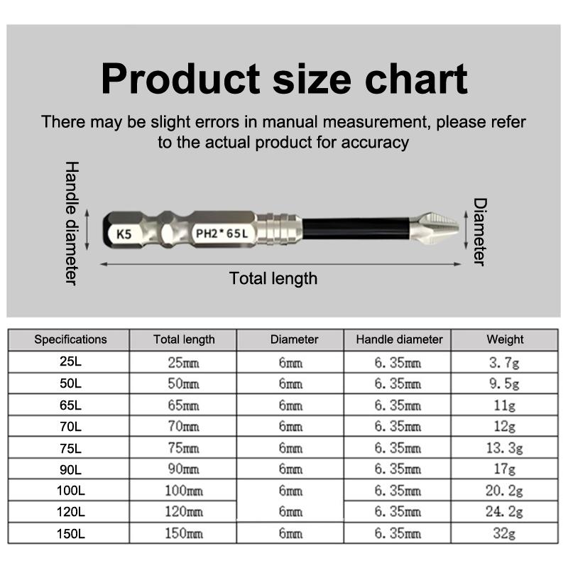9 шт./набор Высокомагнитные Насадки для Отвертки и Дрели Долговечность Универсальный Противоскользящий Магнитный Набор Электрических Отверток
