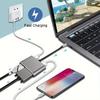 Адаптер-хаб 4-в-1 Type C на HDTV, VGA, USB 3.0 и цифровой AV с портом для зарядки PD, совместимый с несколькими устройствами