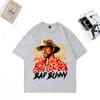 Hot Sale Bad Bunny Graphics T Shirt Men Women Summer Vintage High Quality T-shirt Cotton Unisex Short Sleeve Hip Hop T-shirts
