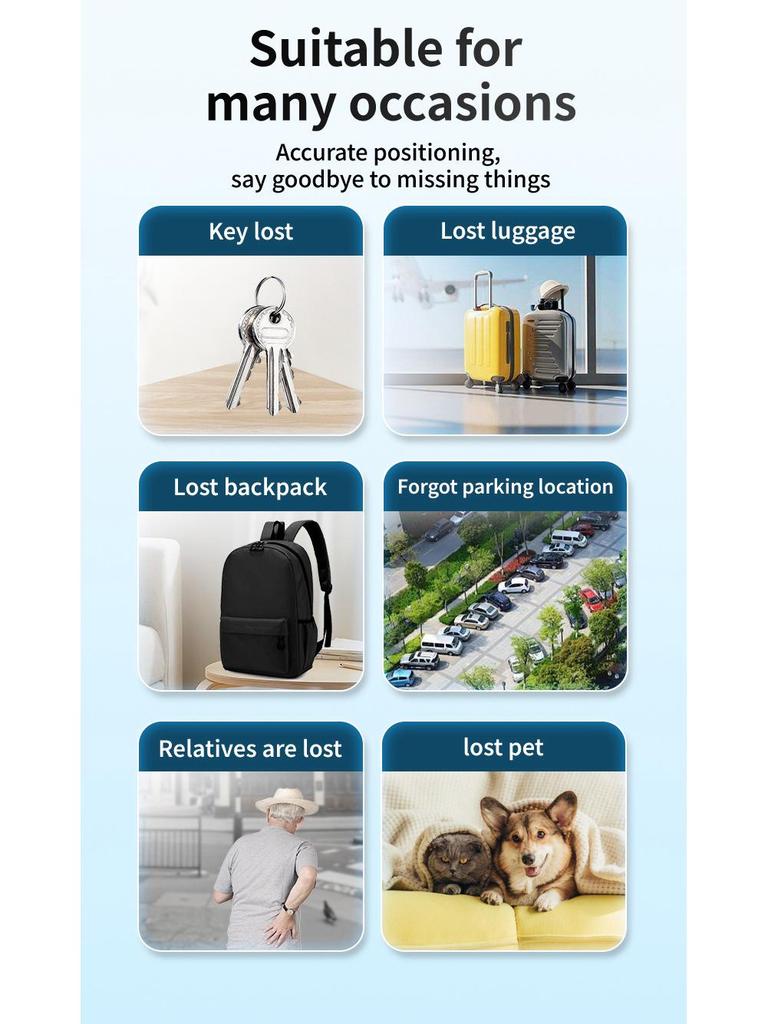 Smart Bluetooth Key Finder & Phone Loss Reminder Keychain