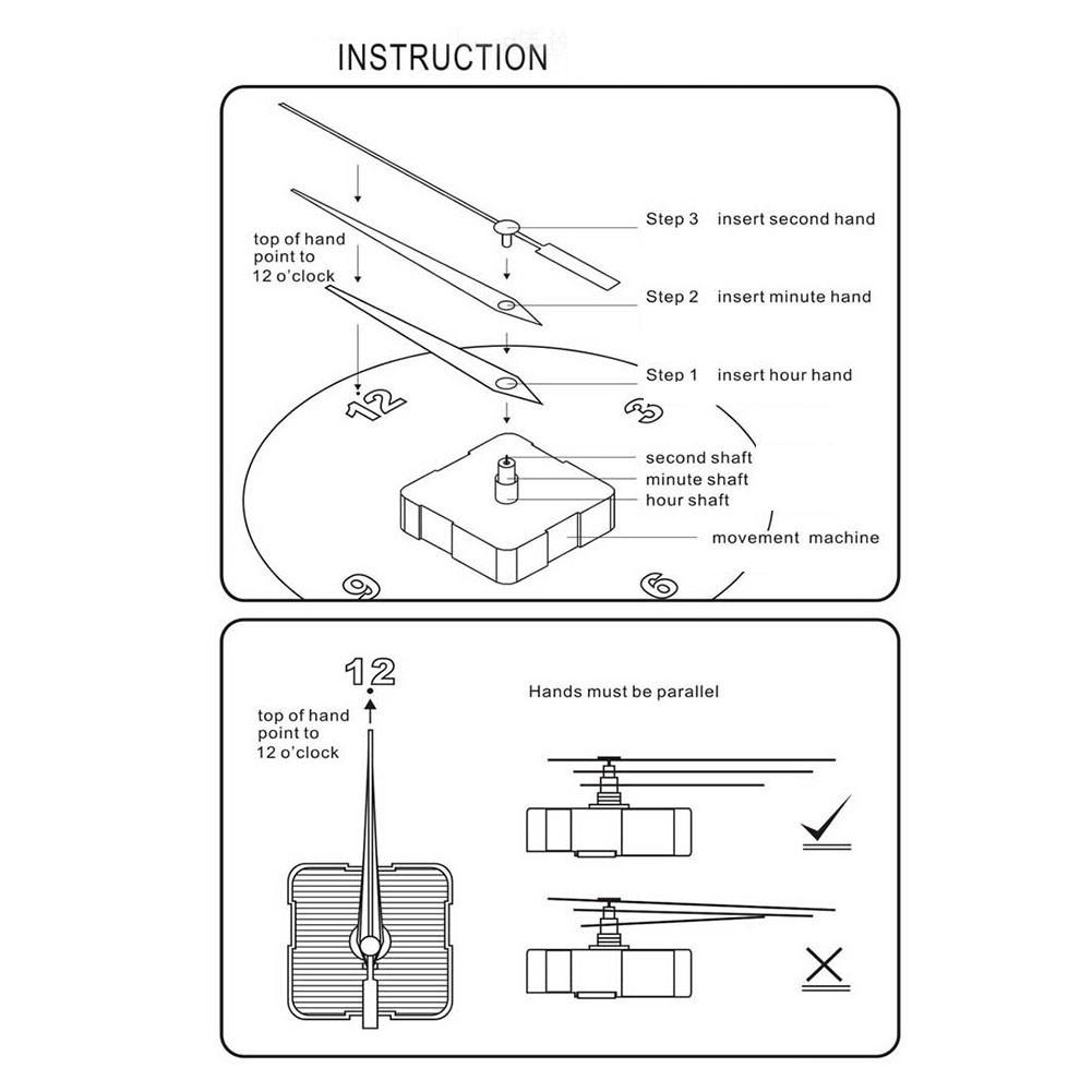 Самодельные настенные часы с маятниковым механизмом, бесшумный механизм со стрелками, запасные части
