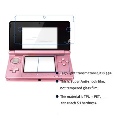 2 шт. Защитная пленка для экрана, взрывозащищенная пленка для 3DS, устойчивая к царапинам, небьющаяся прозрачная пленка для экрана, игровые аксессуары