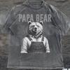 Papa Bear 90s Vintage Style Tshirt, Retro Y2k Dad Graphic Shirt, Unisex Shirt, Graphic Retro Vintage Shirt,Bear Lover, Gift for Grandpa Tee