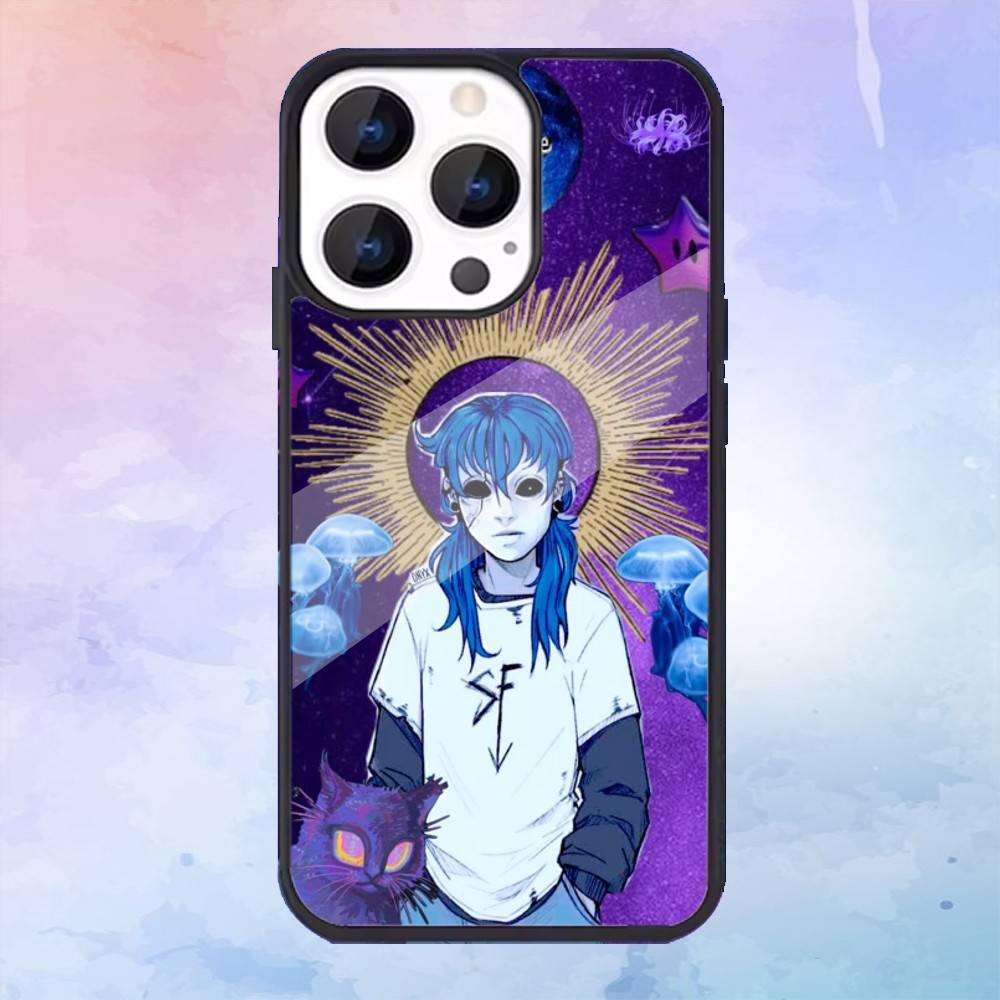 Мультяшный S-Sally Face SF Чехол для телефона для iPhone17,16,15,14,13,12,11 Plus,Pro Max Магнитный Для Magsafe Беспроводная зарядка