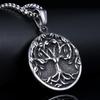 Крутая мужская цепочка с подвеской в виде кельтского скандинавского викинга и дерева жизни