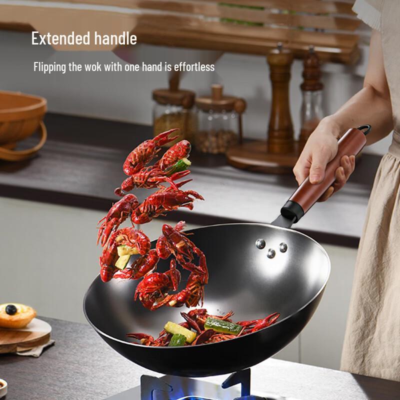 Longde LD-CM502 Non-Coated Fine Iron Wok