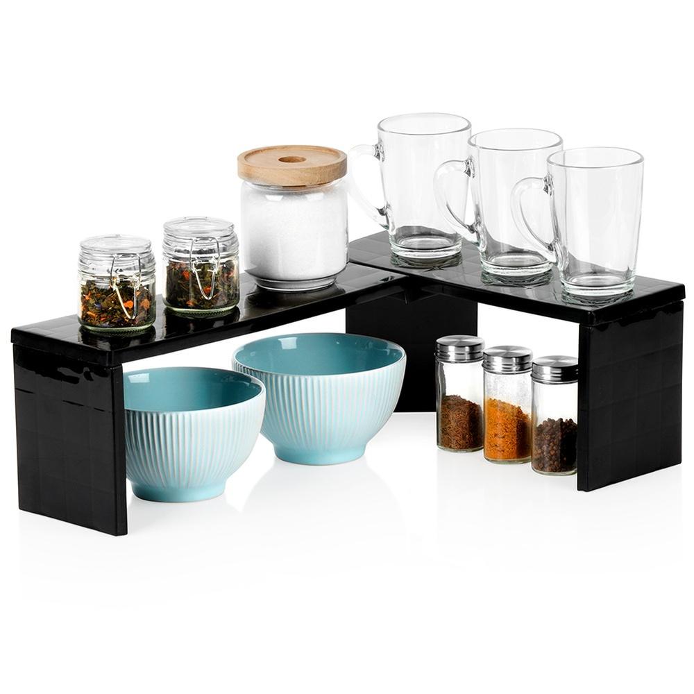 Kitchen Shelf for Countertop, Corner or Straight Cabinet, Organizer Stand