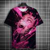 3D Men's Anime Printed Fashion Casual Short Sleeve T-Shirt Home Clothes Anime Summer Short Sleeve High Quality T-Shirts