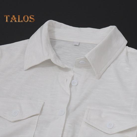 Женская рубашка белого цвета с длинным рукавом, лацканами, завязками, подолами, однотонные короткие повседневные топы для офиса, отпуска, вечеринки, уличной одежды