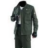 2 Pcs/Set Men Overalls Dirt-proof Wear Resistant Multi-pockets Soft Coat Suit for Welding