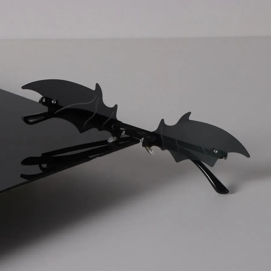 Rimless Cat Eye Sunglasses Women Men Retro Luxury Female Male Clear Designer Eyewear Sexy Brand Black Sun Glasses