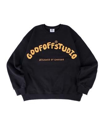 Свитшот с логотипом Gupeuopeuseutyudio Gofs - Черный
