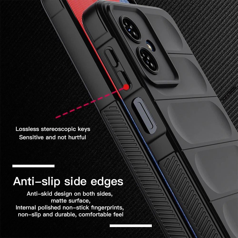 KEYSION Shockproof Case for Motorola MOTO G54 5G G84 G73 G62 G32 Anti-skid Soft Silicone Phone Cover for MOTO Edge 40 Neo 2023