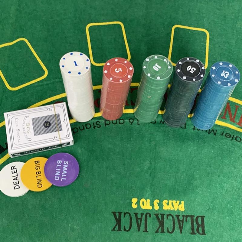 Набор покерных фишек для техасского холдема, блэкджека, казино, азартных игр с набором из 300 покерных фишек, 300 фишек для техасского холдема