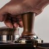 51/53/58MM Coffee Tamper Self-rebounding Flat/threaded Bottom Coffee Leveler Wood Handle Springs Design Coffee Powder Press Cafe