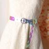 Women's Belt, Plastic Colorful Transparent Air Eye Belt, Korean-style Round Buckle, Versatile Student Jeans, Dress and Dress Decoration Belt