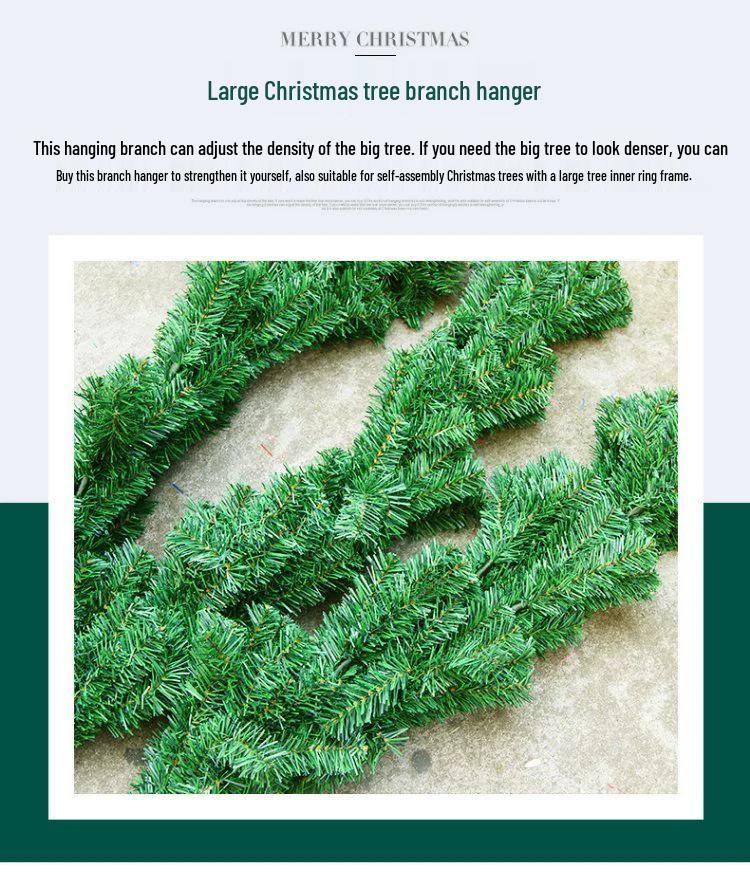 Рисовая светло-зеленая рождественская гирлянда для украшения елки или окна