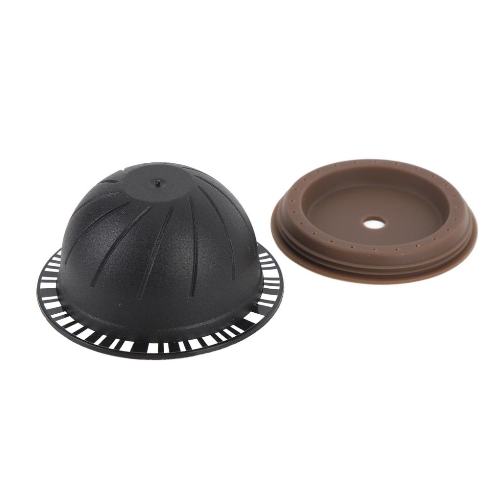 5 шт. многоразовых кофейных капсул, многоразовые кофейные капсулы с 2 крышками, 1 ложка-кисточка для приготовления кофе