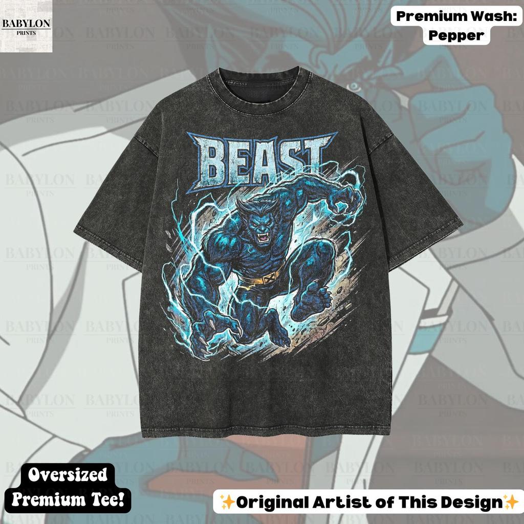 Oversized Beast X-Men Shirt: Vintage Marvel X men Hoodie, Retro Beast Hank McCoy Sweatshirt, Marvel X-Men 97 Shirt, Disneyworld Xmen Shirt
