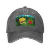 Sunny And Melon Denim Cap Casual Baseball Caps Adjustable Hat Summer Unisex Baseball Hats