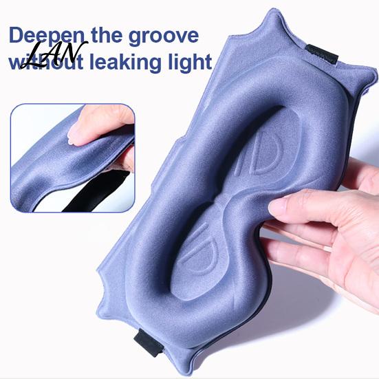 Soft Sleeping Mask for Men Women Sleep Eye Women, Lash Extensions 3D Contoured Mask, Lightweight Bedroom Travel Blackout Night Blindfold Shade