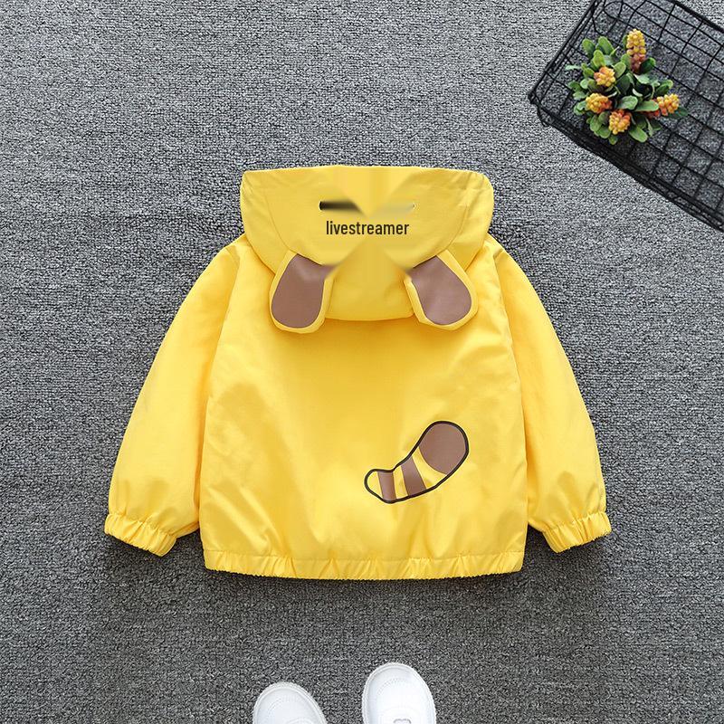 Детская толстовка с капюшоном в корейском стиле с мультяшным тигром - Новинка весны/осени