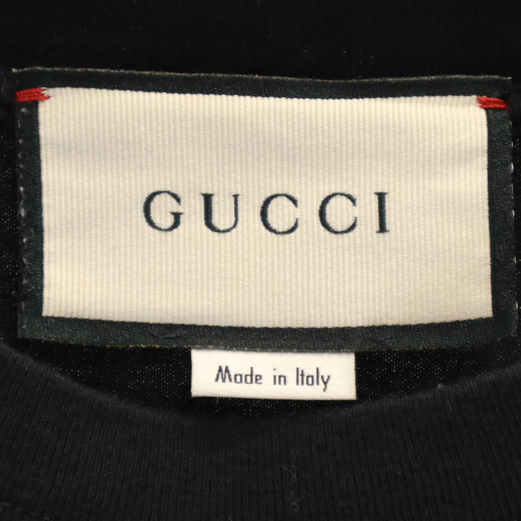 GUCCI made in Italy mask Short sleeve T-shirt black Men's Used