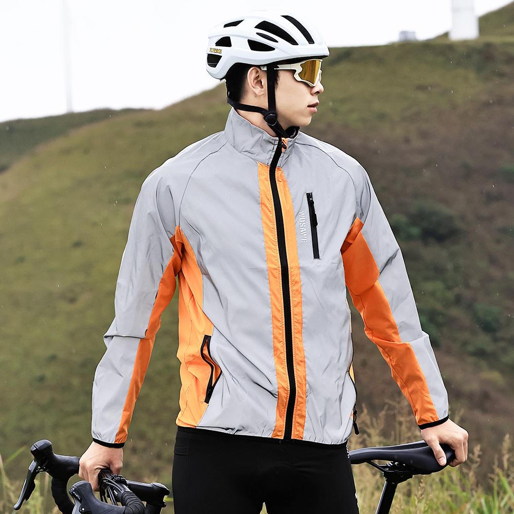 Wosawe Велосипедная куртка ветрозащитная MTB велосипедная светоотражающая куртка Hi Viz Tops Coat