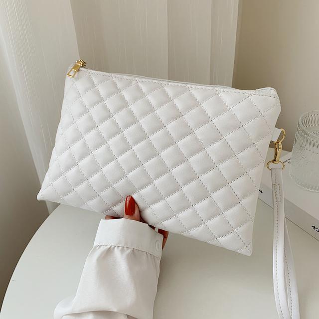 Сумки-конверты с ромбовидной решеткой и вышивкой, женский клатч из искусственной кожи, женские повседневные сумки, вечерняя сумка-тоут