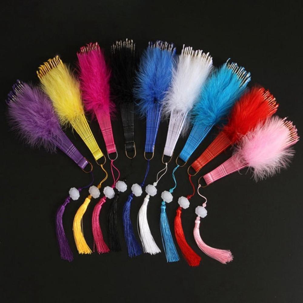 Accessories Handmade Sweet Fairy Girl Party Decor Wedding Gift Feather Folding Fan Dance Hand Fan