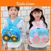 Cute Engineering Cartoon Car Rabbit Flower Pattern Children Hard Backpack Shell